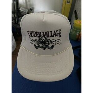 Vintage Sauder Village Archbold Ohio Trucker Hat Cobra Caps